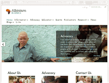 Tablet Screenshot of albinism-in-africa.com